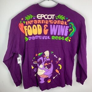 Disney Figment Spirit Jersey Purple Food And Wine Festival Epcot Adult XL NEW
